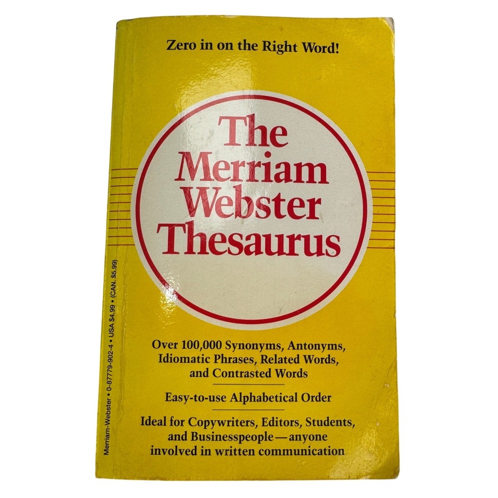 The Merriam Webster Thesaurus Paperback & Larousse Spanish Dictionary Lot